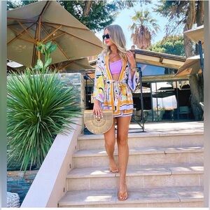 New zara kimono blazer pucci style XS